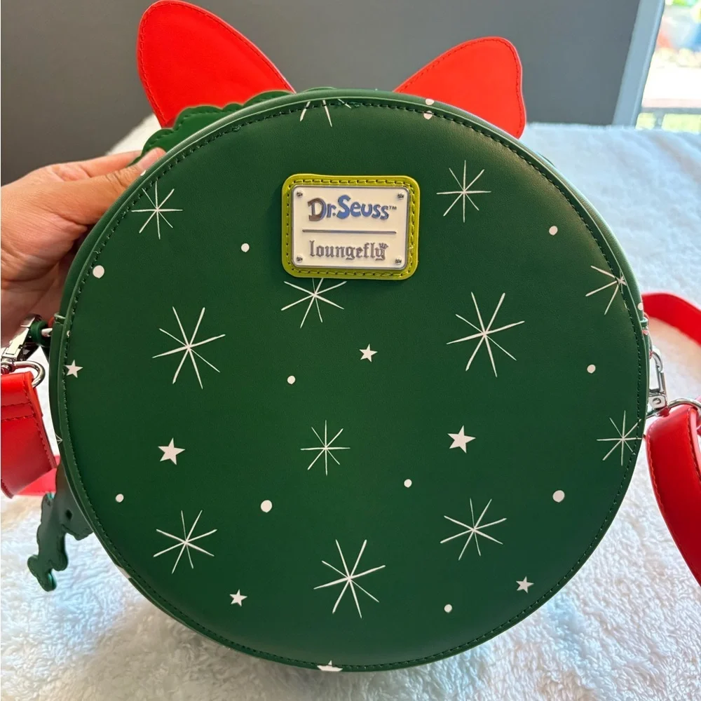 NWOT How The Grinch Stole Christmas Lenticular Wreath Portrait crossbody bag. - Picture 6 of 8